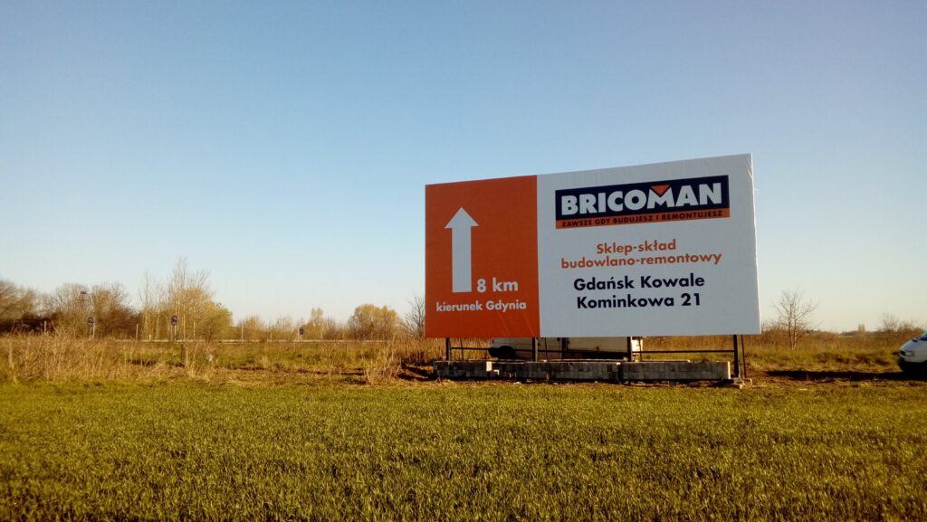 Zdjęcie - nośnik wielkoformatowy, klient: Bricoman